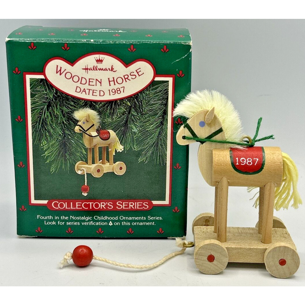 Hallmark Collector's Series Rocking Horse Ornament 4th in the Series‎ 1987 U47